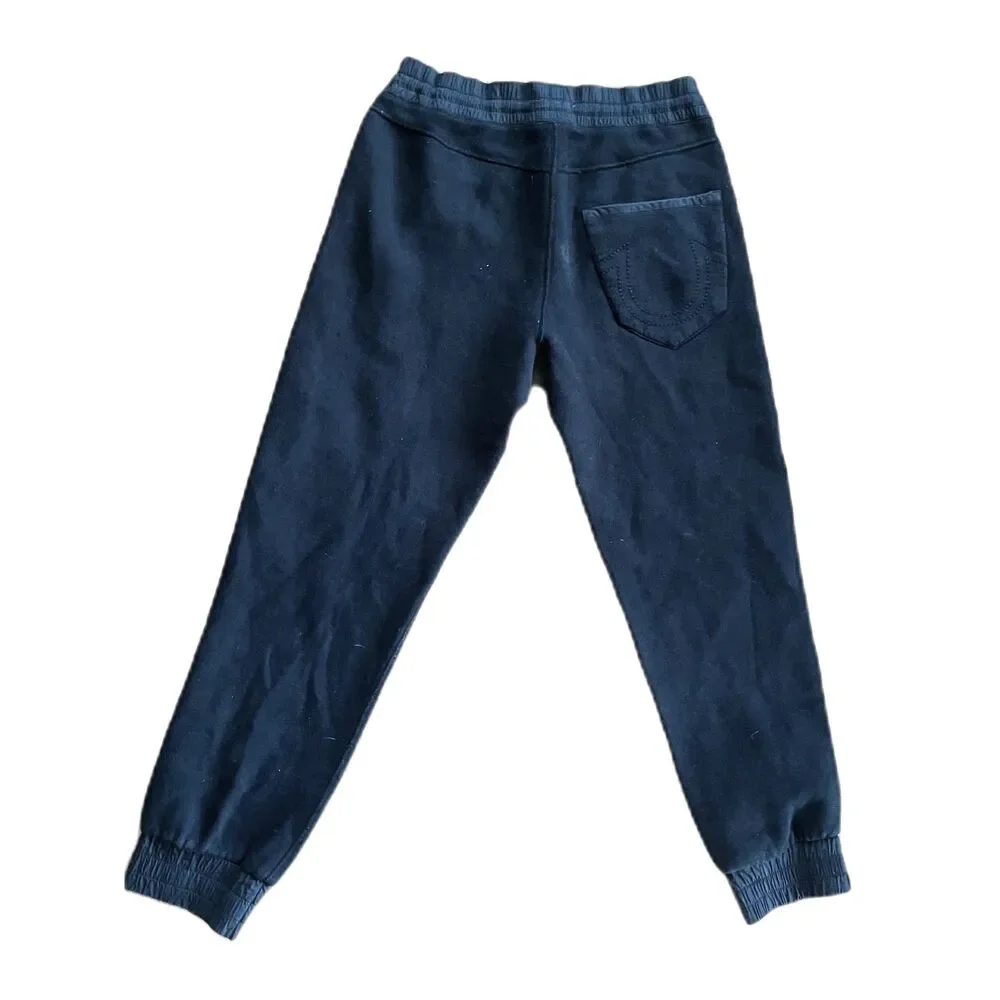 True Religion Black Lounge Trousers Casual Jogger Sweat Pants    Mens Size Small